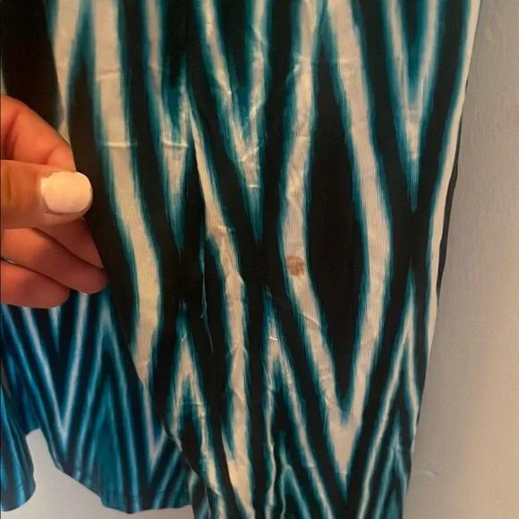 Calvin Klein Blue and White Maxi Dress - Picture 9 of 11